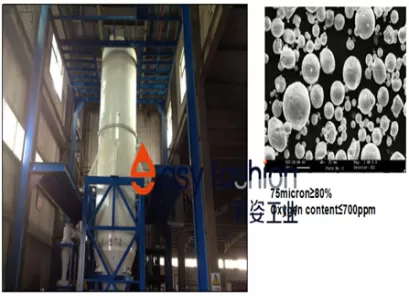 Nikel Bazlı Toz Üretimi için 200kg / toplu Gaz Atomizasyon Ekipmanı